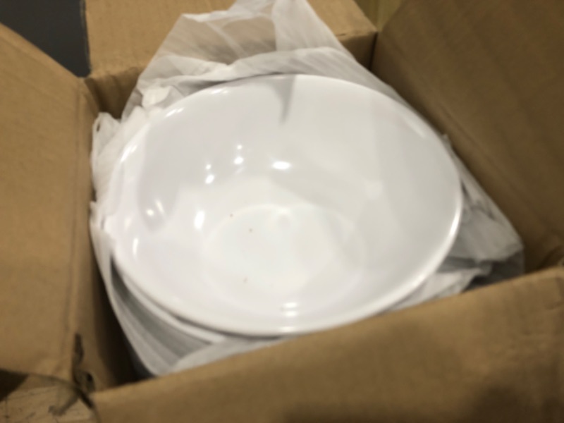 Photo 2 of 4373802 - Melamine Footed Serving Bowl 36 oz - White-12 pack 
