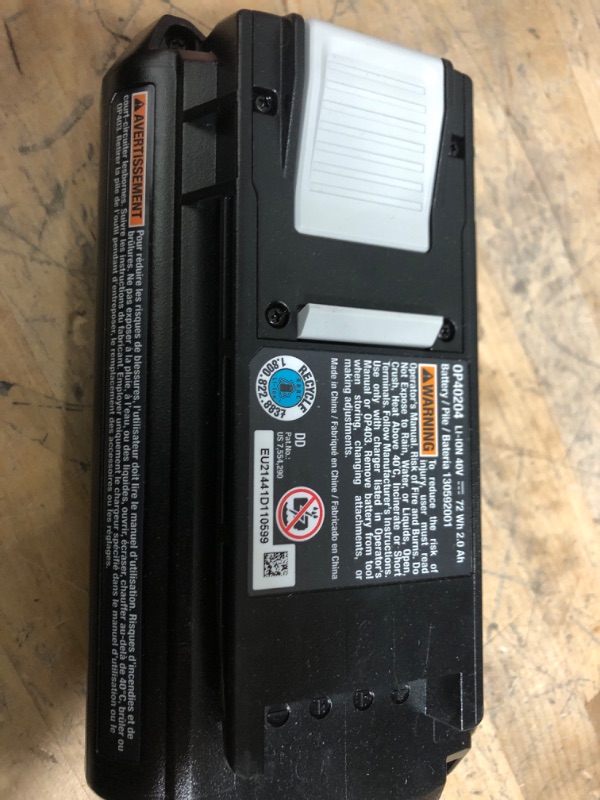 Photo 2 of 40V Lithium-Ion 2.0 Ah Battery
