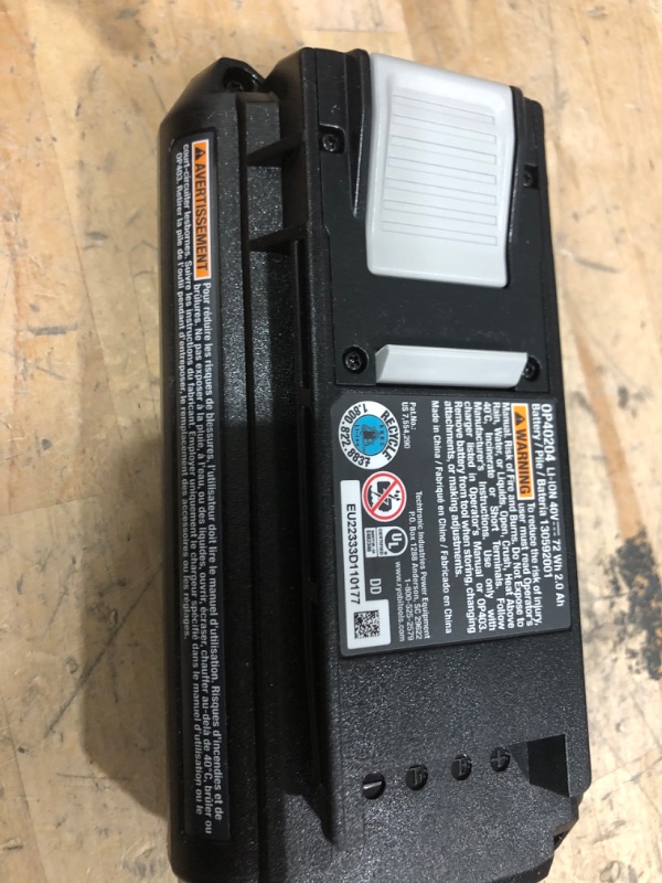 Photo 2 of 40V Lithium-Ion 2.0 Ah Battery
