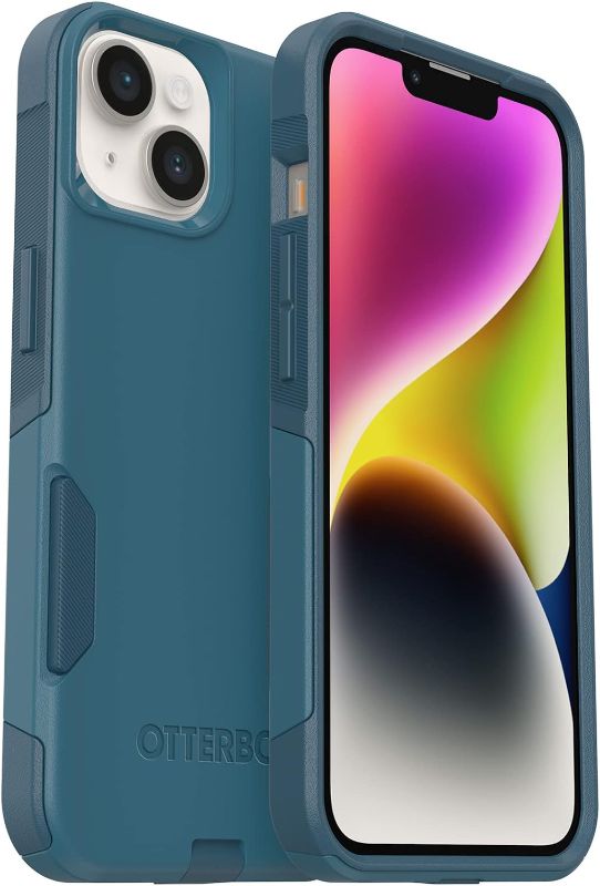 Photo 1 of OtterBox IPhone 14 & IPhone 13 Commuter Series Case - DONT BE BLUE (Blue), Slim & Tough, Pocket-Friendly, with Port Protection
