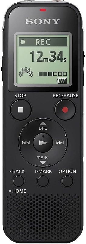 Photo 1 of Sony ICD-PX470 Stereo Digital Voice Recorder with Built-in USB Voice Recorder and 16GB Class 10 Micro SDHC Card Bundle (2 Items)
