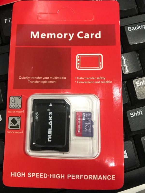 Photo 1 of 1TB Micro SD Card with Adapter Class 10 Fast Speed 1024GB Memory Card for Smartphone,Camera,Dash Cam,Tablet and Drone