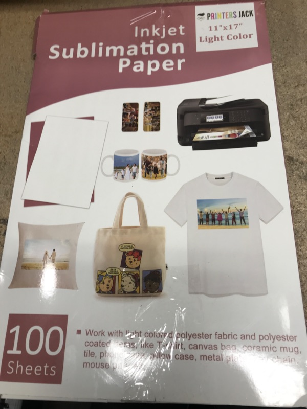 Photo 1 of Inkjet Sublimation Paper