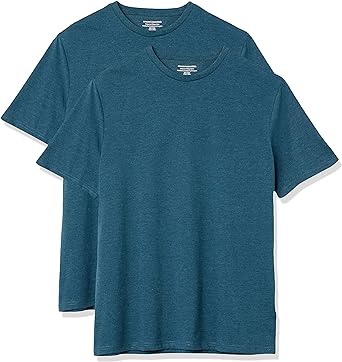 Photo 1 of Amazon Essentials Men's Regular-Fit Short-Sleeve Crewneck T-Shirt, Pack of 2 XL