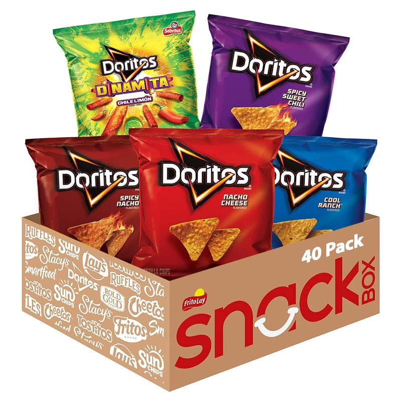 Photo 1 of 
Doritos Flavored Tortilla Chips Variety Pack, 40 Count (Pack of 1)