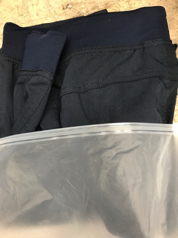 Photo 2 of COMENII Scrub Pants for Women, Mid Rise Straight Leg Cargo Scrubs Pants with Knit Yoga Waistband, Anti-Wrinkle Scrubs Women Dark Navy?please Order 1 Size Larger? Small