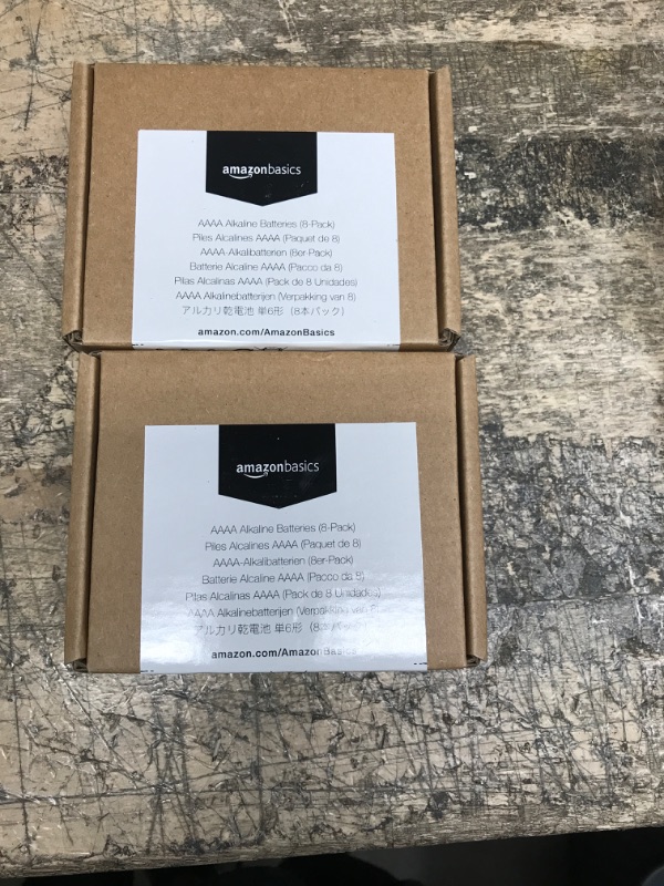 Photo 1 of Amazon Basics (Pack of 8) AAAA Alkaline High-Performance Batteries, 1.5 Volt, 3-Year Shelf Life 8 AAAA 2 pk 