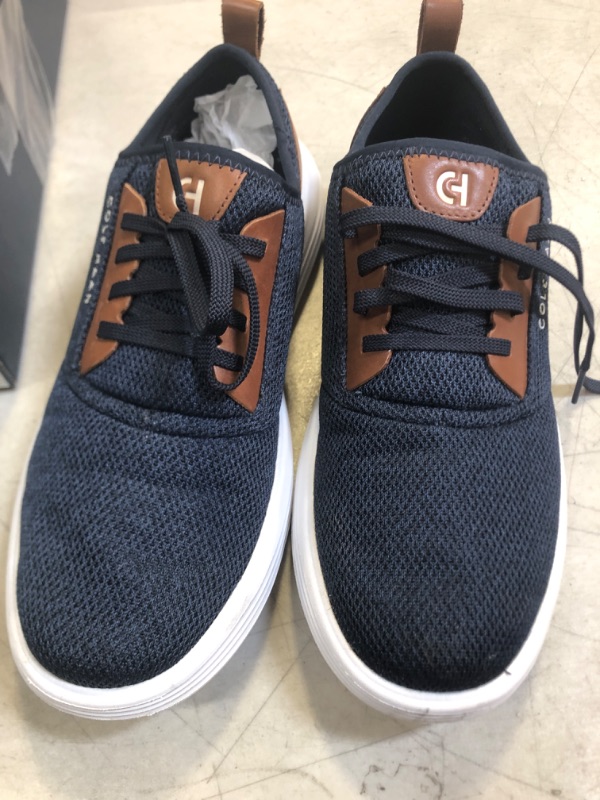 Photo 2 of Cole Haan Men's Grandsport Journey Knit Sneaker 9 Navy Ink/Woodbury/Optic White