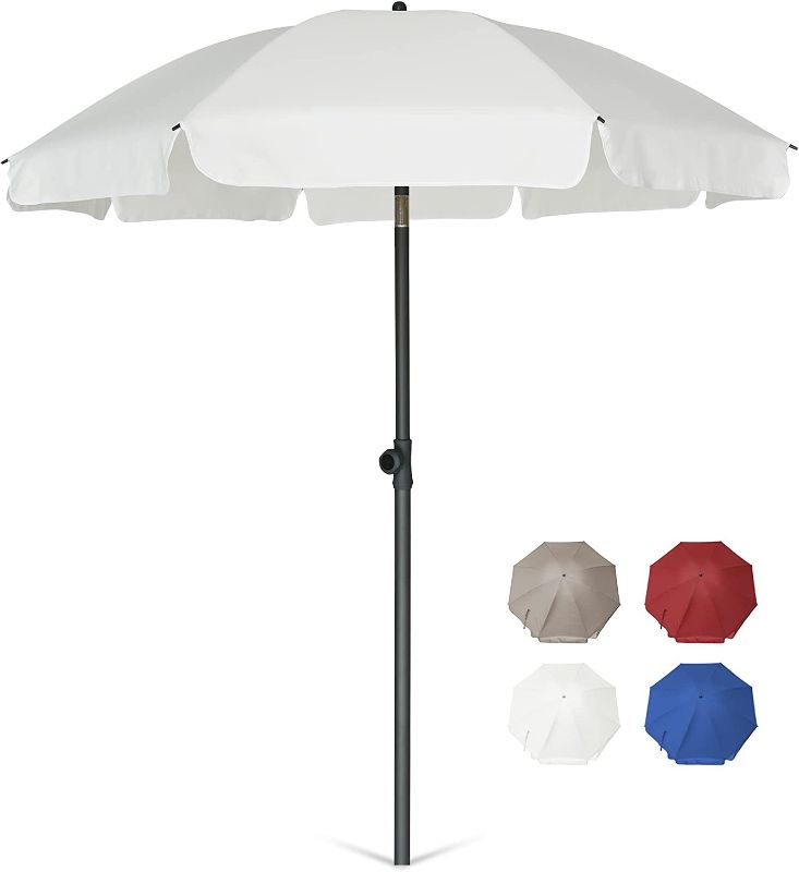 Photo 1 of  Patio Umbrella 6.5 ft Market Table Umbrella Tilt Steel Pole UPF50+ Protection,Great for Outdoor Garden Backyard