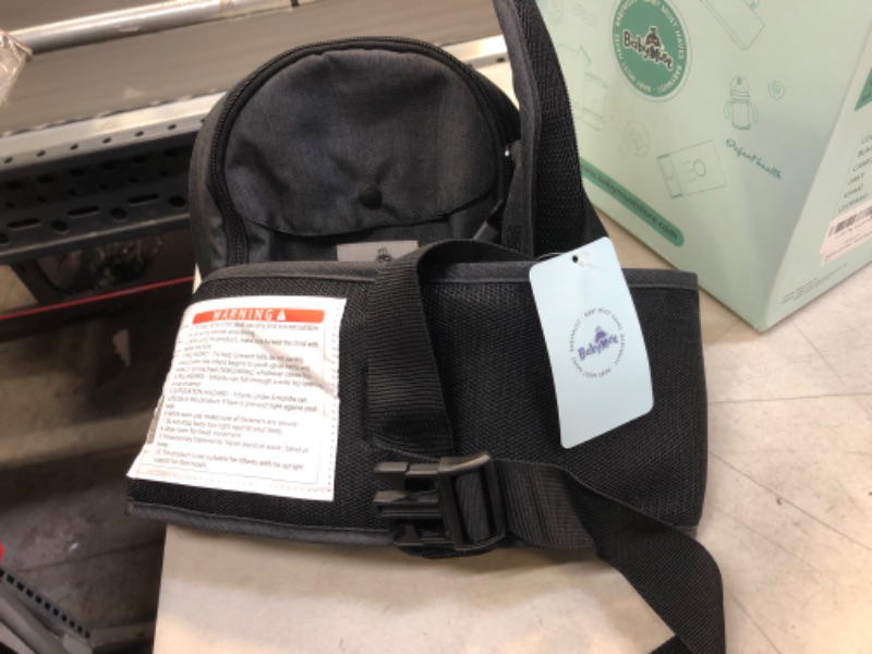 Photo 1 of BABYMUST Hip Seat hi Baby Carrier, Advanced Adjustable Waistband &Various Pockets, Ergonomic Carrier for Newborns to Toddlers up to 66lbs, Black