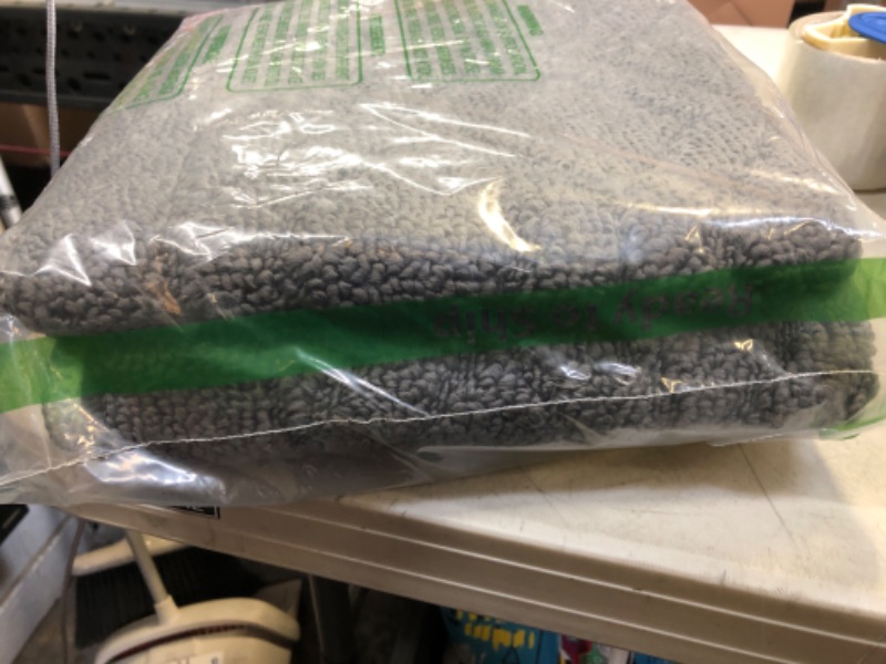 Photo 1 of 48x20 Inch/30X20 Inch Kitchen Rug Mats Made of 100% Polypropylene 2 Pieces Soft Kitchen Mat Specialized in Anti Slippery and Machine Washable (Grey) 48"x20"+ 30"X20" Grey