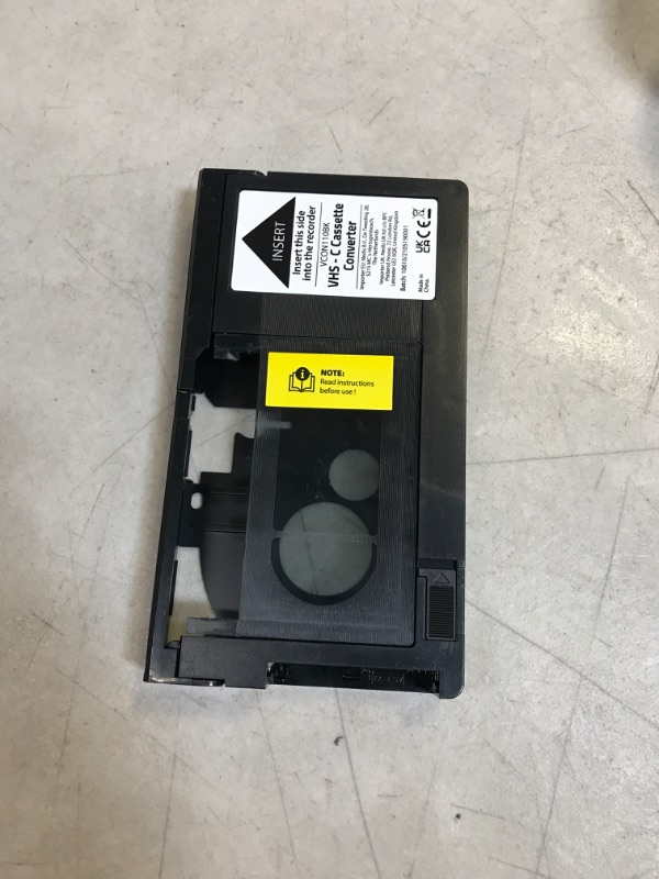 Photo 1 of Konig VHS-C Cassette Adapter [KN-VHS-C-ADAPT] - Not Compatible with 8mm/MiniDV