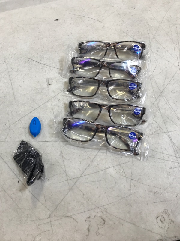 Photo 1 of Gaoye 5-Pack Reading Glasses Blue Light Blocking,Spring Hinge Readers for Women Men Anti Glare Filter Lightweight Eyeglasses (5-pack Leopard, 2.5) D1-leopard*5 2.5 x