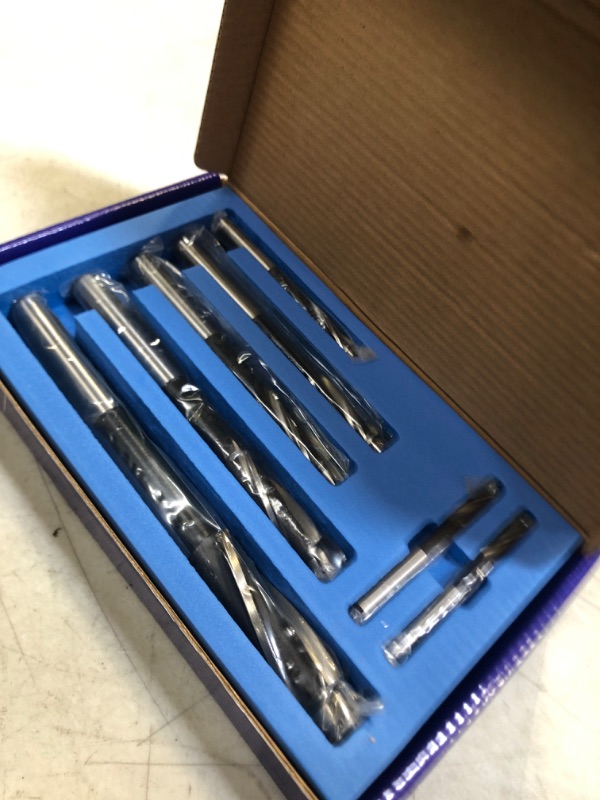 Photo 1 of Accusize Industrial Tools 7 Pc Metric Hss Solid Capscrew Counterbore Set, 3 Flut