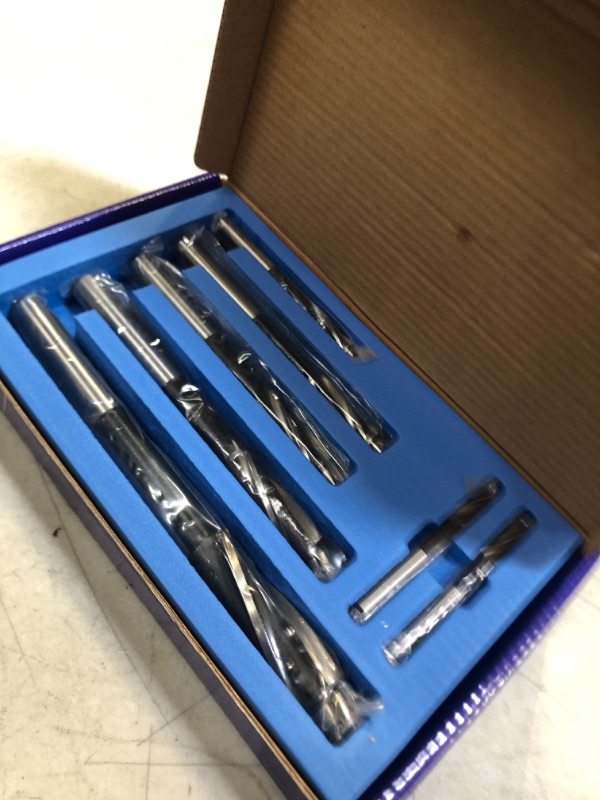 Photo 2 of Accusize Industrial Tools 7 Pc Metric Hss Solid Capscrew Counterbore Set, 3 Flut