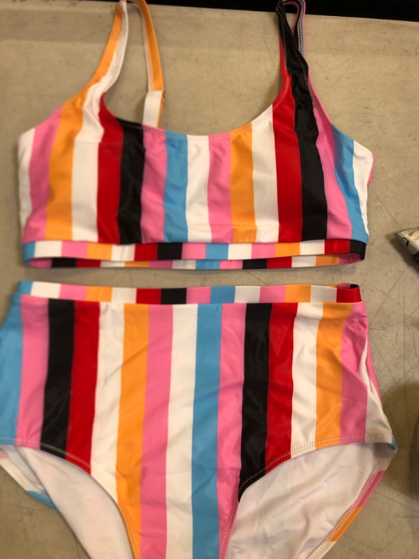 Photo 1 of 2 PC BATHING SUIT MULTICOLOR SIZE SMALL