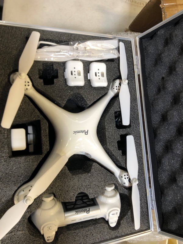 Photo 4 of Potensic T25 Drone with 2K Camera for Adults, RC FPV GPS Drone with WiFi Live Video, Auto Return Home, Altitude Hold, Follow Me, Custom Flight Path, 2 Drone Batteries and Carrying Case