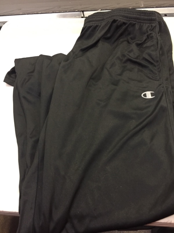 Photo 3 of Champion Big and Tall Open Bottom Track Pants – Lightweight Powertrain Track Pants for Men. SIZE 2XLT