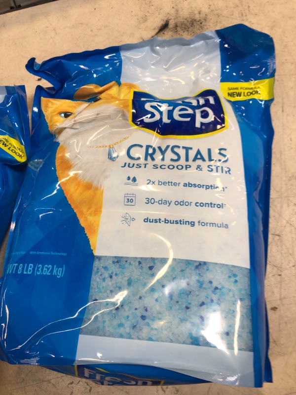 Photo 2 of Fresh Step Crystals, Premium Cat Litter, Scented, 8 Pounds 8 Pound (Pack of 1)