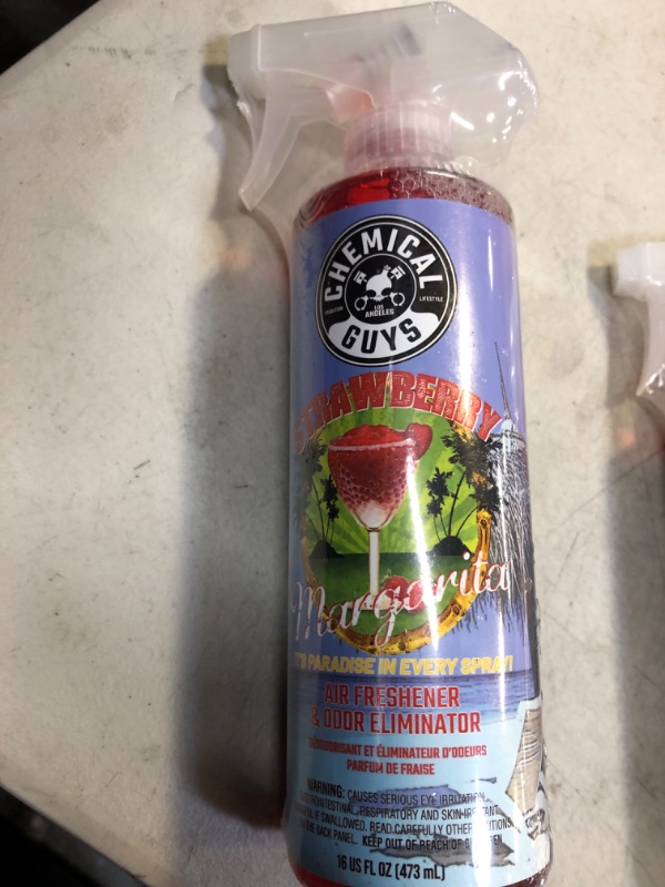 Photo 2 of Chemical Guys AIR_223_16 Strawberry Margarita Premium Air Freshener and Odor Eliminator (16 oz)