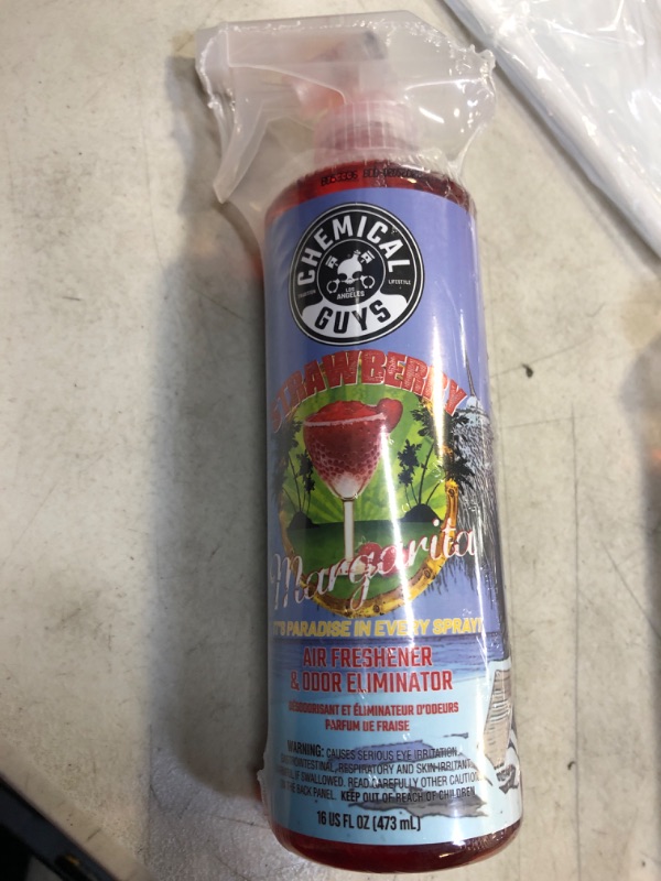 Photo 2 of Chemical Guys AIR_223_16 Strawberry Margarita Premium Air Freshener and Odor Eliminator (16 oz)