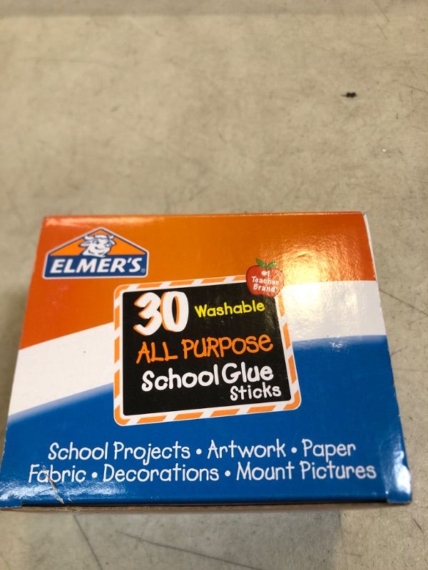 Photo 2 of Elmer's All Purpose School Glue Sticks, Washable, 7 Gram, 30 Count 30 Count Standard Stick Glue