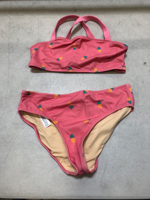 Photo 2 of Amazon Essentials Girls and Toddlers' 2-Piece Bikini Set Large Pink, Pineapple