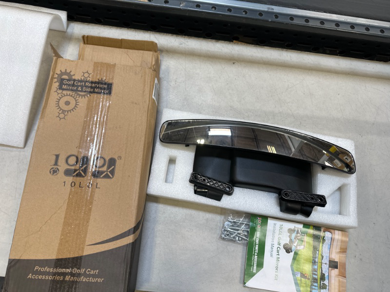 Photo 1 of 10L0L Newest Golf Cart Mirrors Contains Folding Side Mirrors and Rear View Mirror Universal for Club Car DS Precedent/EZGO TXT RXV/Yamaha