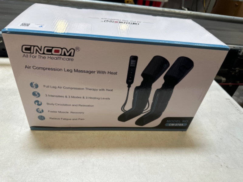 Photo 2 of CINCOM Leg Massager - Upgraded Foot Calf Thigh Massager with Heat and Compression for Circulation and Pain Relief(FSA or HSA Approved)