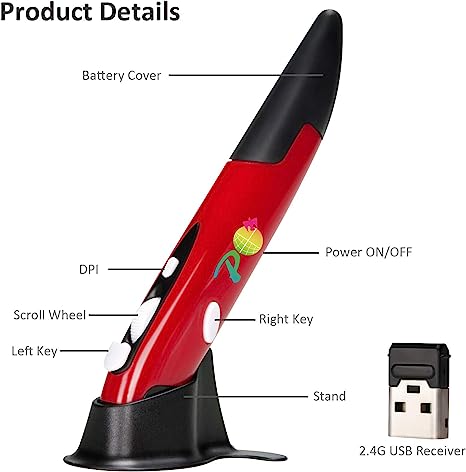 Photo 1 of Wireless Optical Pocket Pen Mouse,Promi 2.4 Ghz USB 3.0 Wireless Optical