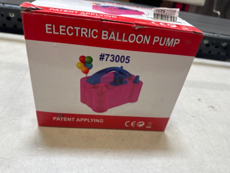 Photo 3 of  Portable Balloon Inflator with Double Nozzle Balloon Pump, Electric Balloon