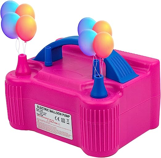 Photo 1 of  Portable Balloon Inflator with Double Nozzle Balloon Pump, Electric Balloon