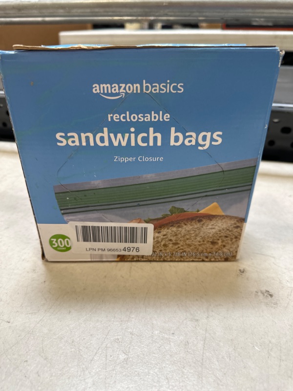 Photo 2 of Amazon Basics Sandwich Storage Bags, 300 Count (Previously Solimo)