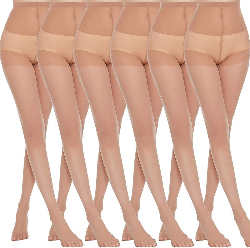 Photo 1 of 6 Pairs Pantyhose for Women- High Waist Sheer Tights