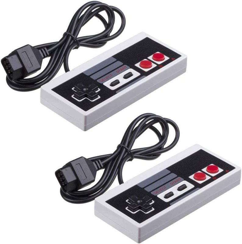 Photo 1 of 2-Pack NES Controller for NES 8 Bit Entertainment System Console Control Pad Replacement Controllers