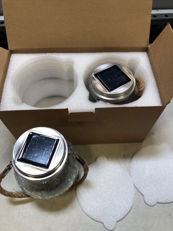 Photo 1 of SOLAR LANTERN LIGHT 30LED, SOLAR POWERED, LIGHT SENSOR,AUTO ON/OFF, SIDE SWITCH CONTROL 2 PACK 