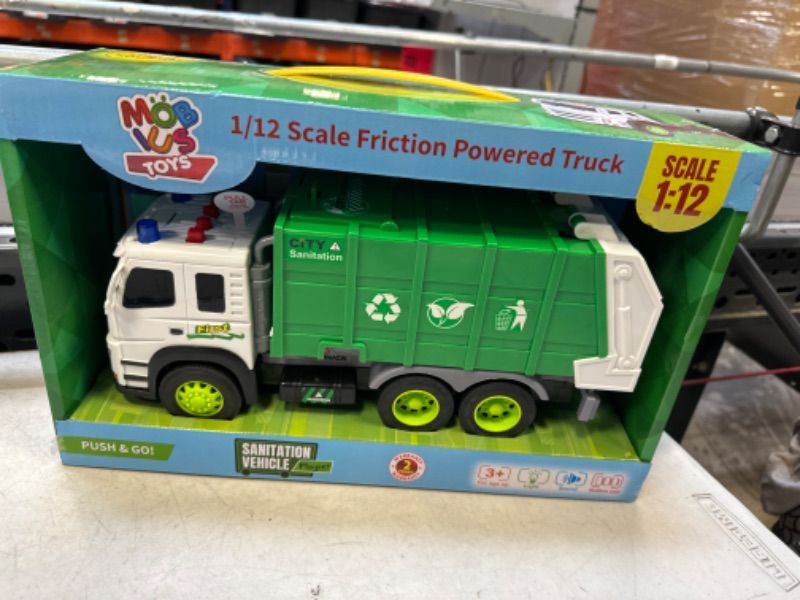 Photo 1 of  Friction Powered Garbage Truck Toys 1:16 Toy Vehicle for Kids