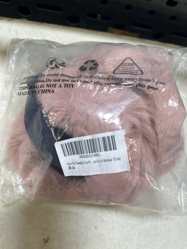 Photo 1 of Faux Fur Earmuffs Pink