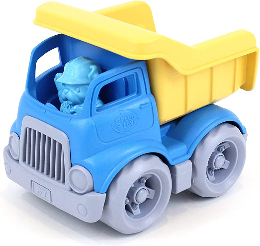 Photo 1 of Green Toys Dumper Construction Truck Blue/ Yellow, 5.75x7.5x5.5