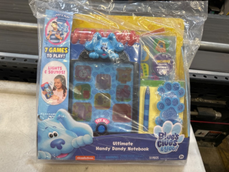 Photo 2 of Blue’s Clues & You! Ultimate Handy Dandy Notebook, Interactive Kids Toy with Lights and Sounds, Blue's Clues Game, by Just Play