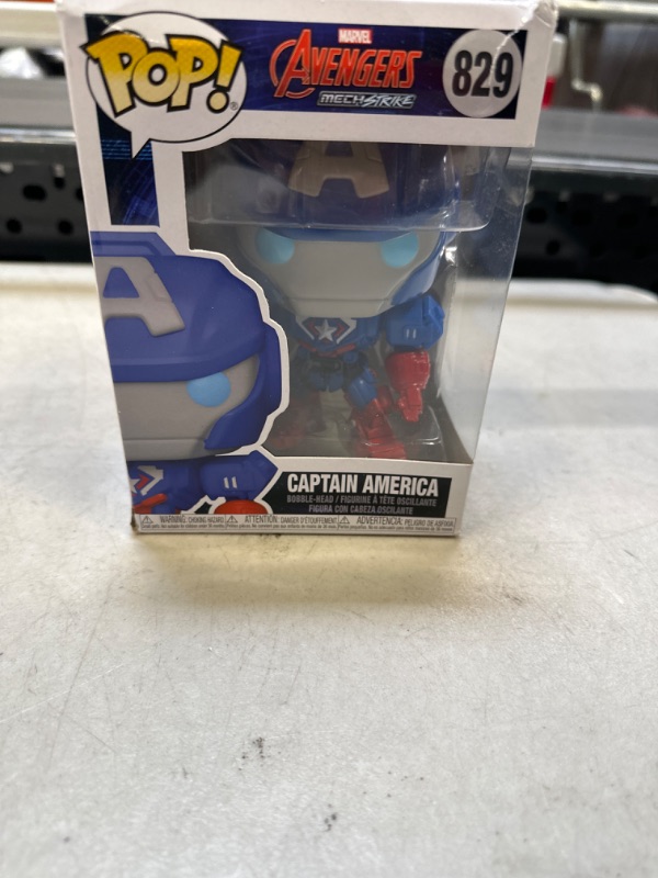 Photo 2 of Funko POP Pop! Marvel: Marvel Mech - Captain America Multicolor, 3.75 inches Pop! Vinyl