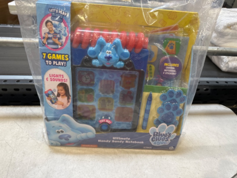 Photo 2 of Blue’s Clues & You! Ultimate Handy Dandy Notebook, Interactive Kids Toy with Lights and Sounds, Blue's Clues Game, by Just Play