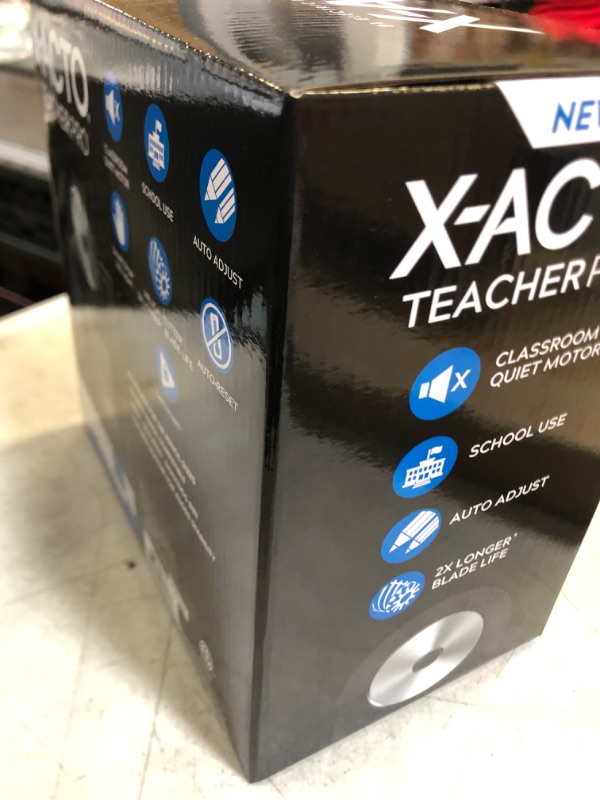 Photo 2 of X-Acto® TeacherPro® Classroom Electric Pencil Sharpener, Blue Black