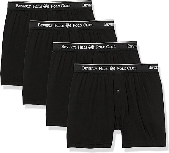 Photo 1 of BEVERLY HILLS POLO CLUB MENS KNIT BOXERS XXL  BLACK GRAY