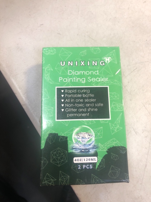 Photo 2 of 2 Pack Diamond Painting Sealer 5D Diamond Painting Glue, Diamond Art Glue Sealer for Shine Effect & Permanent Hold, Sealer for Diamond Painting and Puzzles DIY Craft (2 Bottles X 120ML)