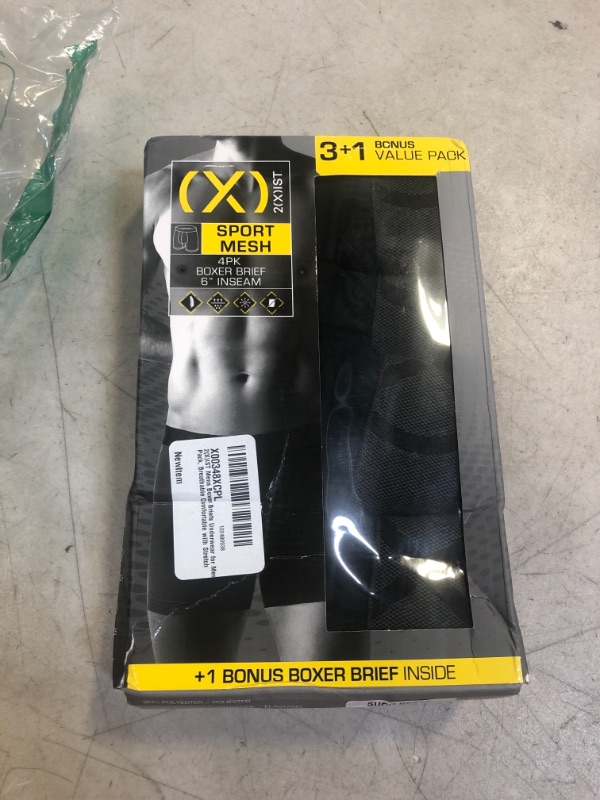 Photo 1 of 2(X)IST Mens Underwear Boxer Briefs for Men Pack, Breathable Comfortable Mens Boxers Underwear with Stretch 4 Pack, SIZE M 