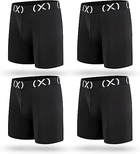 Photo 1 of 2(X)IST Mens Underwear Boxer Briefs for Men Pack, Breathable Comfortable Mens Boxers Underwear with Stretch 4 Pack, SIZE M 