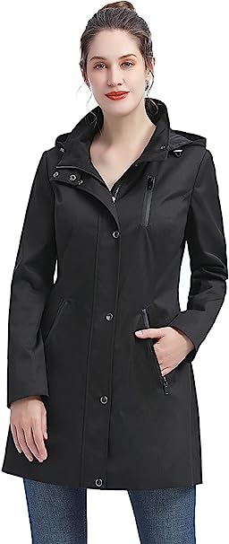 Photo 1 of BGSD Women Easton Waterproof Hooded Anorak Jacket, SIZE S