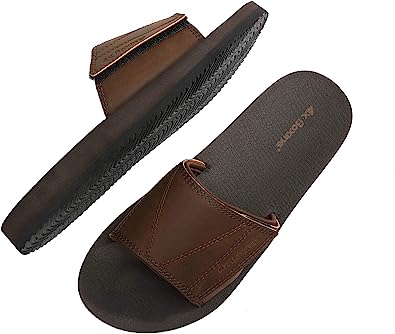 Photo 1 of ARRIGO BELLO Mens Slides Sandals Slip On Sandals Adjustable Comfortable Athletic Anti-Slip Slides for Indoor Outdoor, SIZE 10