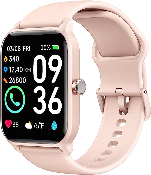 Photo 1 of Smart Watch for Women,1.8"Fitness Watch(Answer/Make Call),Alexa Built-in, [24H Heart Rate Sleep Blood Oxygen Monitor],5ATM Waterproof,100+Sports Modes Step Calorie Women Watches for iOS&Android Phones